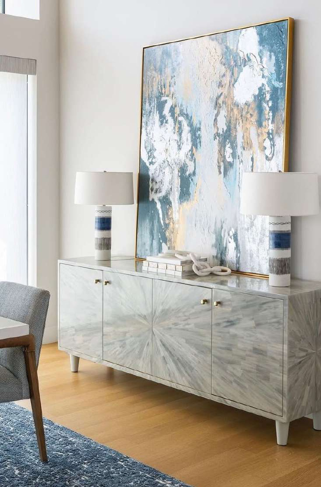 Faux-bone sideboard produced by Thien Phat